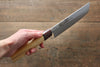 Sakai Takayuki VG10 33 Layer Damascus Nakiri 170mm with Keyaki Elm Handle - Seisuke Knife