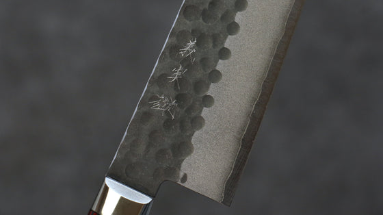 Yoshimi Kato Blue Super Kurouchi Kiritsuke Gyuto 210mm with Pakkawood Handle - Seisuke Knife