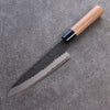 Nao Yamamoto Blue Steel Kurouchi Hammered(Maru) Gyuto 180mm Walnut Handle - Seisuke Knife