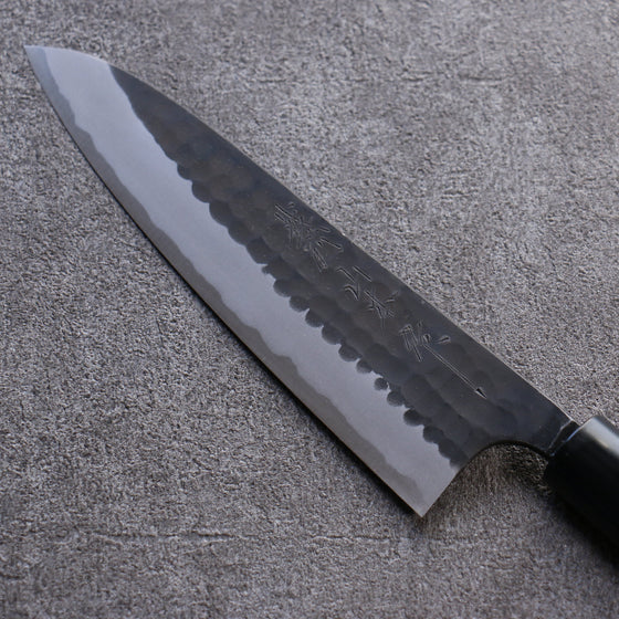 Nao Yamamoto Blue Steel Kurouchi Hammered(Maru) Gyuto 180mm Walnut Handle - Seisuke Knife