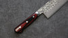 Yoshimi Kato VG10 Damascus Gyuto 240mm Red Pakka wood Handle - Seisuke Knife - Slide 5