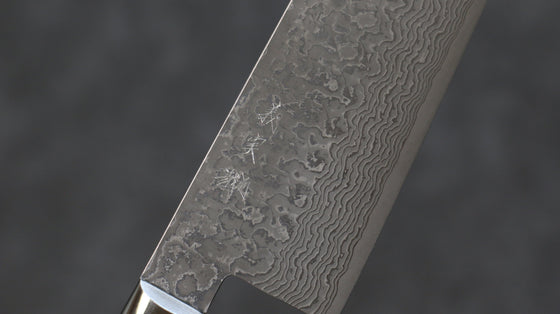 Yoshimi Kato VG10 Damascus Gyuto 240mm Red Pakka wood Handle - Seisuke Knife