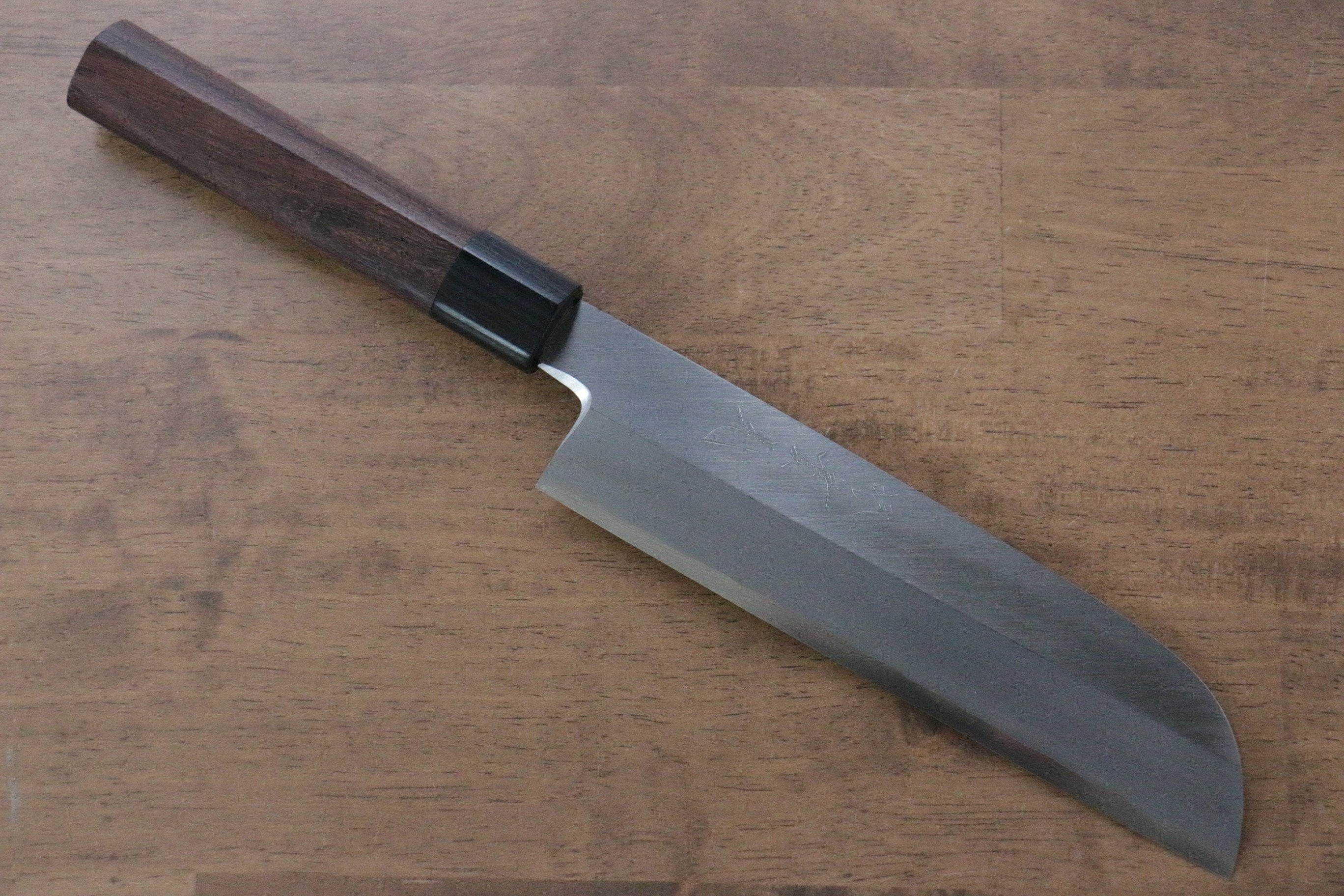 Jikko Silver Steel No.3 Kamagata Usuba  195mm Shitan Handle - Seisuke Knife