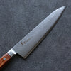 Sakai Takayuki VG5 Hammered Gyuto 210mm Brown Pakka wood Handle - Seisuke Knife