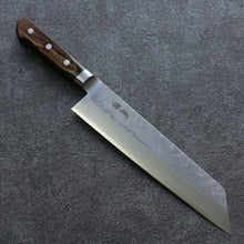  Seisuke Silver Steel No.3 Nashiji Kiritsuke Gyuto 210mm Brown Pakka wood Handle - Seisuke Knife