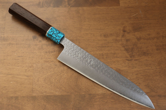 Yu Kurosaki Senko SG2 Hammered Gyuto 210mm Wenge Handle - Seisuke Knife