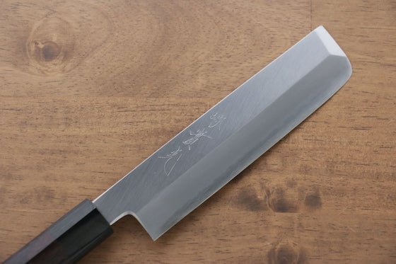 Jikko Silver Steel No.3 Usuba 165mm Shitan Handle - Seisuke Knife