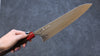 Yoshimi Kato Minamo SG2 Hammered Gyuto 240mm Shitan (ferrule: Red Pakka wood) Handle - Seisuke Knife - Slide 7