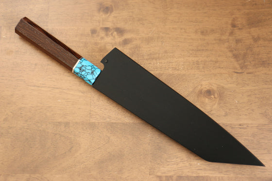 Black Magnolia Sheath for 190mm Kengata/Kiritsuke Gyuto with Plywood pin Kaneko - Seisuke Knife