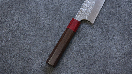 Yoshimi Kato Minamo SG2 Hammered Gyuto 210mm Shitan (ferrule: Red Pakka wood) Handle - Seisuke Knife