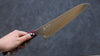 Yoshimi Kato Minamo SG2 Hammered Gyuto 210mm Shitan (ferrule: Red Pakka wood) Handle - Seisuke Knife - Slide 8