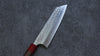 Yoshimi Kato Minamo SG2 Hammered Bunka 165mm Shitan (ferrule: Red Pakka wood) Handle - Seisuke Knife - Slide 3