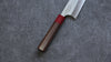 Yoshimi Kato Minamo SG2 Hammered Bunka 165mm Shitan (ferrule: Red Pakka wood) Handle - Seisuke Knife - Slide 4