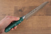 Sakai Takayuki VG10 17 Layer Damascus Santoku 170mm Green Pakka wood Handle - Seisuke Knife