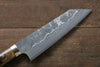 Takeshi Saji VG10 Black Damascus Bunka  180mm Brown Deer Horn Handle - Seisuke Knife - Slide 3