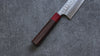 Yoshimi Kato Minamo SG2 Hammered Santoku 165mm Shitan (ferrule: Red Pakka wood) Handle - Seisuke Knife - Slide 4