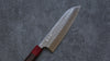 Yoshimi Kato Minamo SG2 Hammered Santoku 165mm Shitan (ferrule: Red Pakka wood) Handle - Seisuke Knife - Slide 3