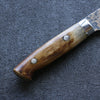 Takeshi Saji VG10 Colored Damascus Gyuto 180mm Brown Cow Bone Handle - Seisuke Knife - Slide 4