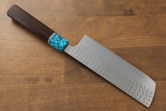 Yu Kurosaki Senko SG2 Hammered Nakiri 165mm Wenge Handle - Seisuke Knife