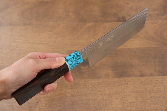 Yu Kurosaki Senko SG2 Hammered Nakiri 165mm Wenge Handle - Seisuke Knife