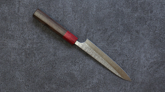 Yoshimi Kato Minamo SG2 Hammered Petty-Utility 150mm Shitan (ferrule: Red Pakka wood) Handle - Seisuke Knife