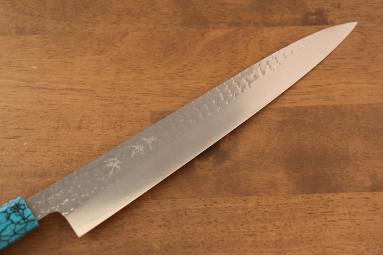 Yu Kurosaki Senko SG2 Hammered Sujihiki 270mm Wenge Handle - Seisuke Knife