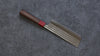 Yoshimi Kato Minamo SG2 Hammered Nakiri 165mm Shitan (ferrule: Red Pakka wood) Handle - Seisuke Knife - Slide 2