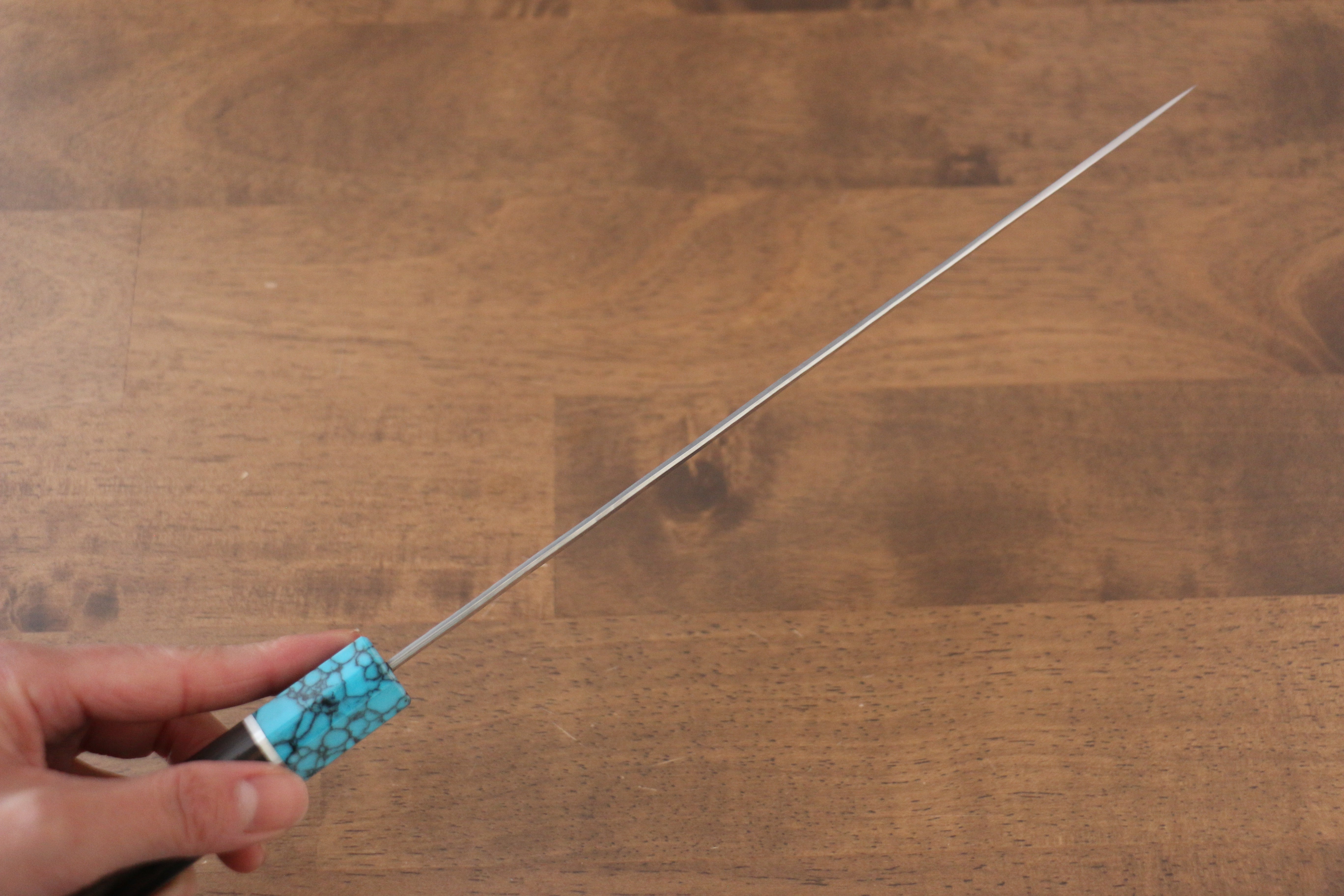 Yu Kurosaki Senko SG2 Hammered Sujihiki 240mm Wenge Handle - Seisuke Knife
