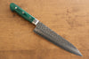 Sakai Takayuki VG10 17 Layer Damascus Gyuto 180mm with Green Pakkawood Handle - Seisuke Knife