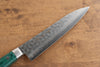 Sakai Takayuki VG10 17 Layer Damascus Gyuto 180mm with Green Pakkawood Handle - Seisuke Knife