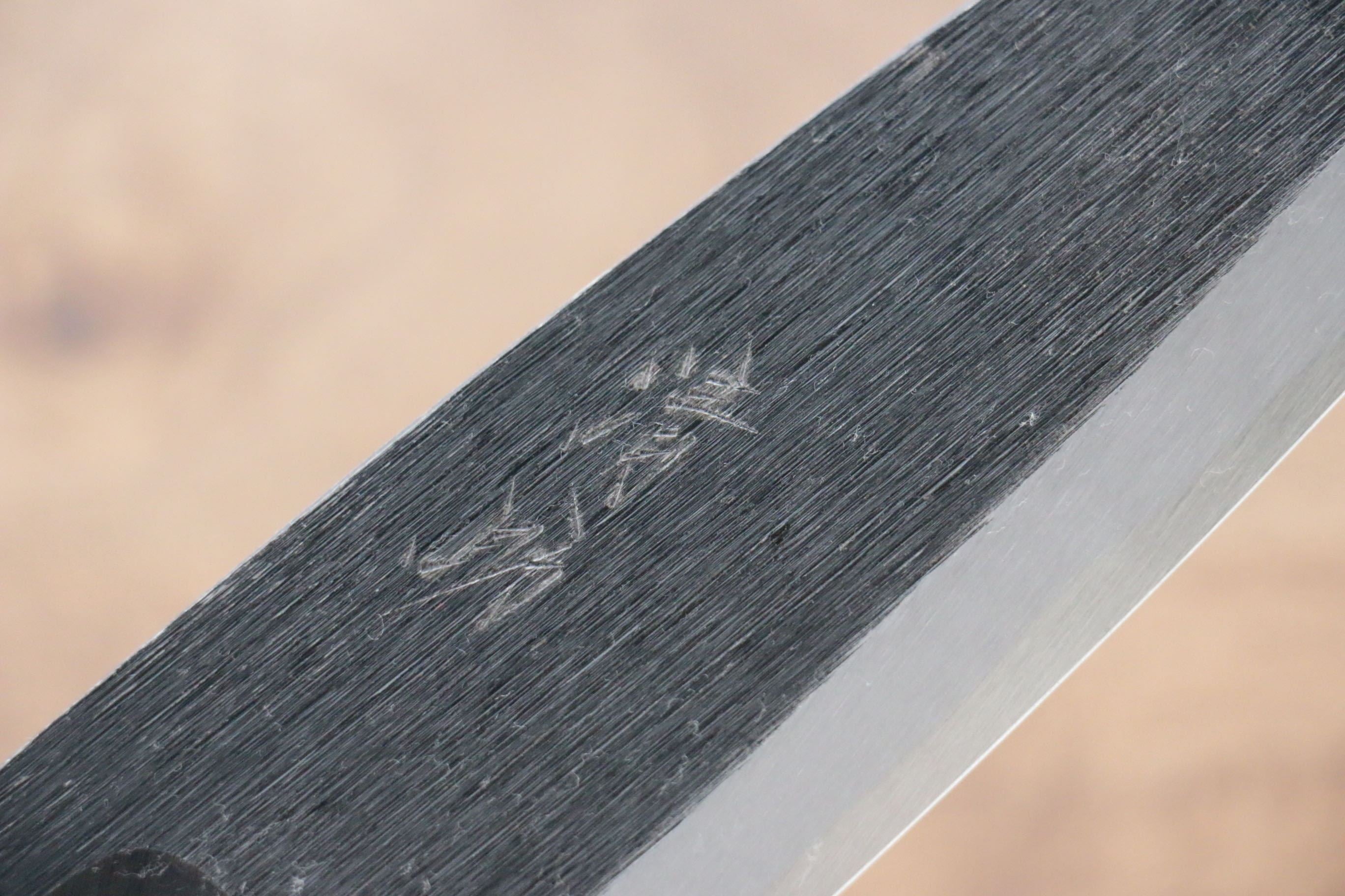 Seisuke White Steel No.2 Kurouchi Deba 165mm Purple Lacquered Handle - Seisuke Knife