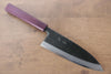 Seisuke White Steel No.2 Kurouchi Deba 180mm Purple Lacquered Handle - Seisuke Knife - Slide 1