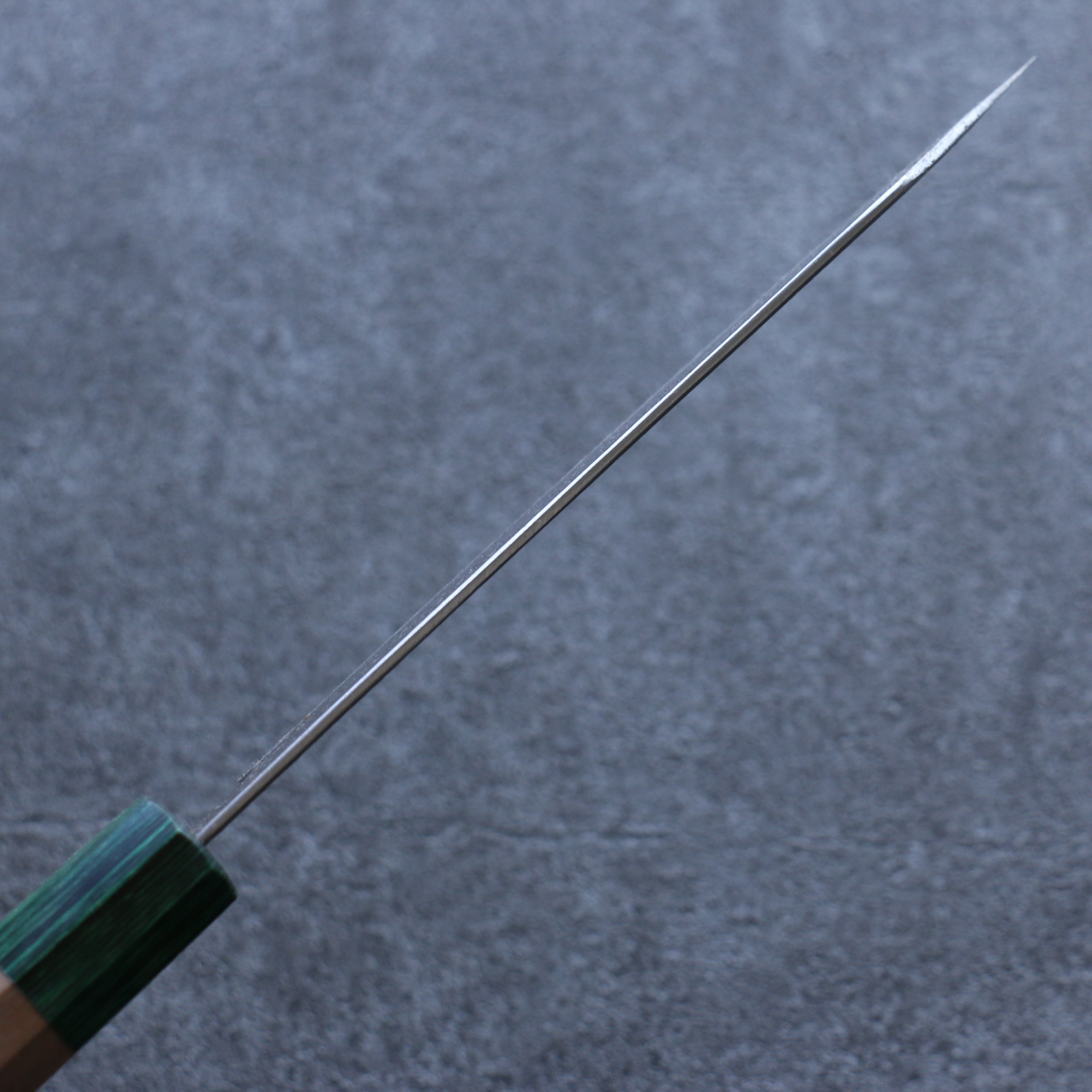 Seisuke Blue Super Hammered Bunka 165mm Walnut (With Double Green Pakka wood) Handle - Seisuke Knife
