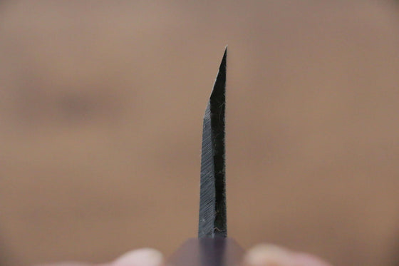 Seisuke White Steel No.2 Kurouchi Deba 180mm Purple Lacquered Handle - Seisuke Knife