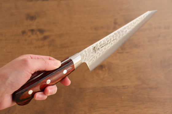 Sakai Takayuki VG10 33 Layer Damascus Sabaki 180mm Mahogany Pakka wood Handle - Seisuke Knife