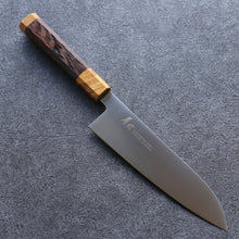  Sakai Takayuki JEWEL Topaz VG1 Santoku 180mm Wenge (Double Yellow Ring) Handle - Seisuke Knife