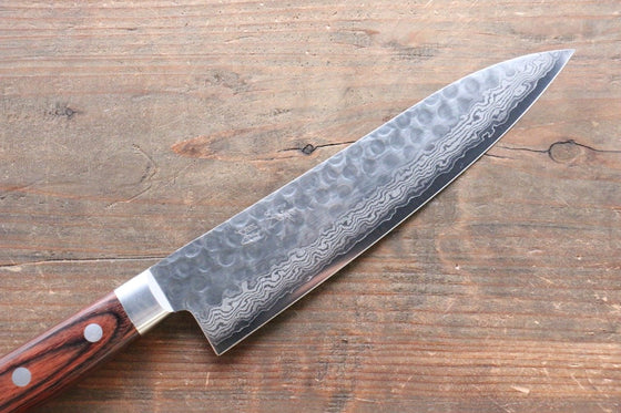 Seisuke VG10 17 Layer Damascus Gyuto 180mm Mahogany Handle - Seisuke Knife