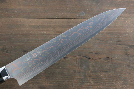 Takeshi Saji Maki-e Art Blue Steel No.2 Colored Damascus Gyuto 270mm Lacquered Handle - Seisuke Knife