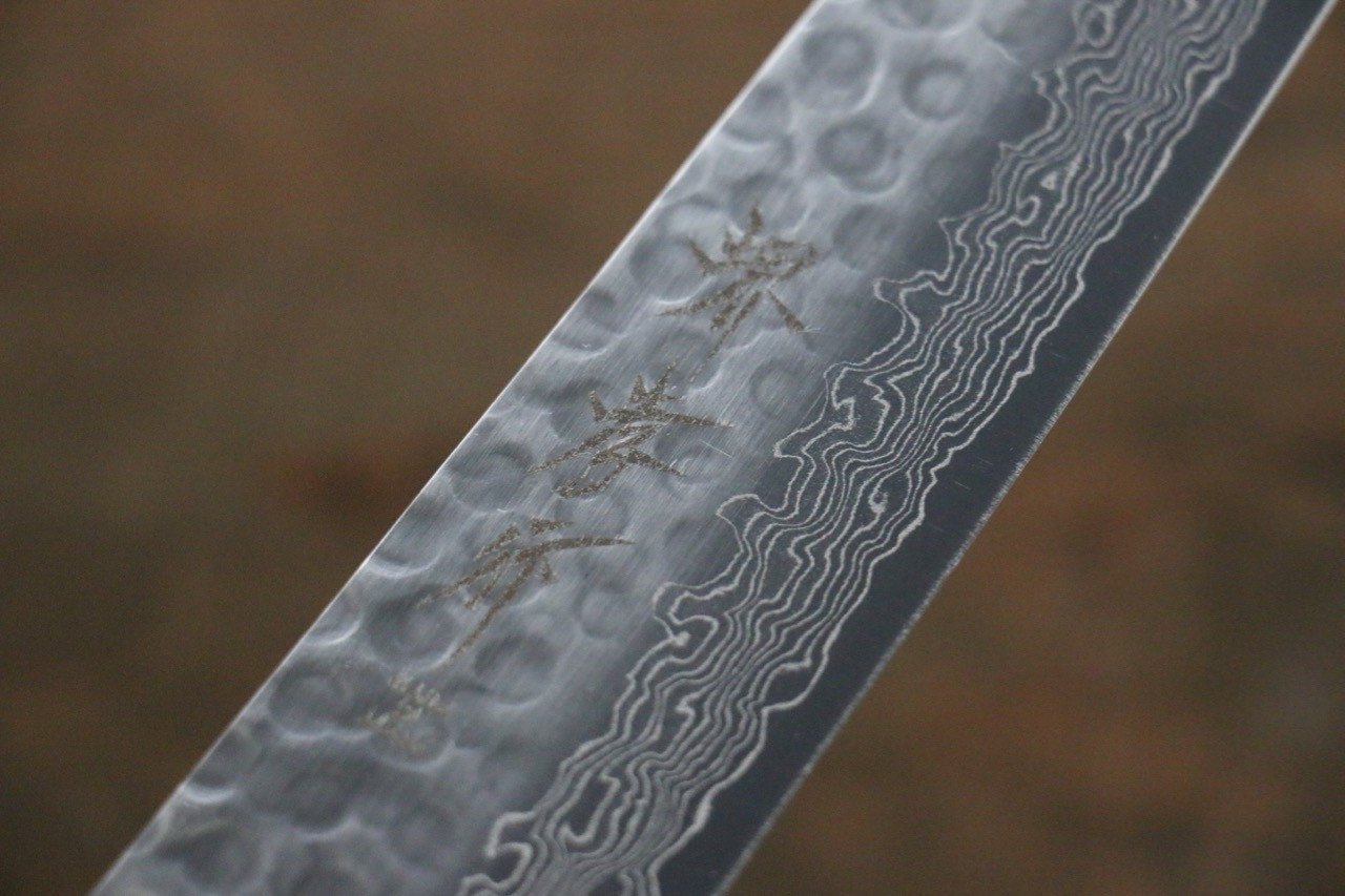Sakai Takayuki AUS10 45 Layer Damascus Japanese Chef's Sujihiki Knife 240mm with Shitan Handle - Seisuke Knife