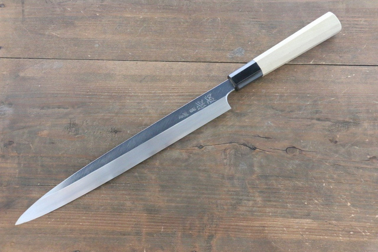[Left Handed] Sukenari Hongasumi Blue Steel No.2 Yanagiba Knife - Seisuke Knife