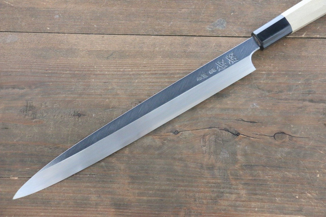 [Left Handed] Sukenari Hongasumi Blue Steel No.2 Yanagiba Knife - Seisuke Knife