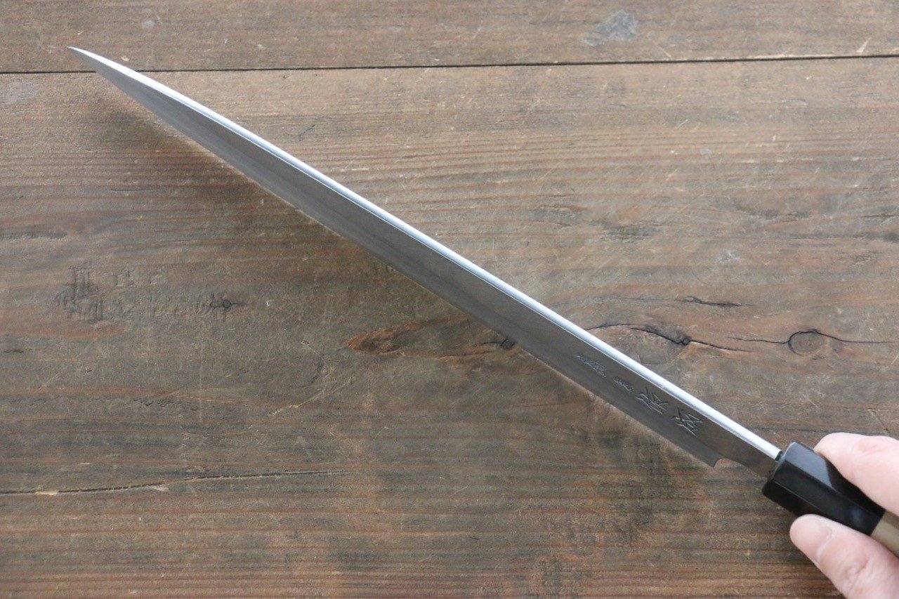 [Left Handed] Sukenari Hongasumi Blue Steel No.2 Yanagiba Knife - Seisuke Knife