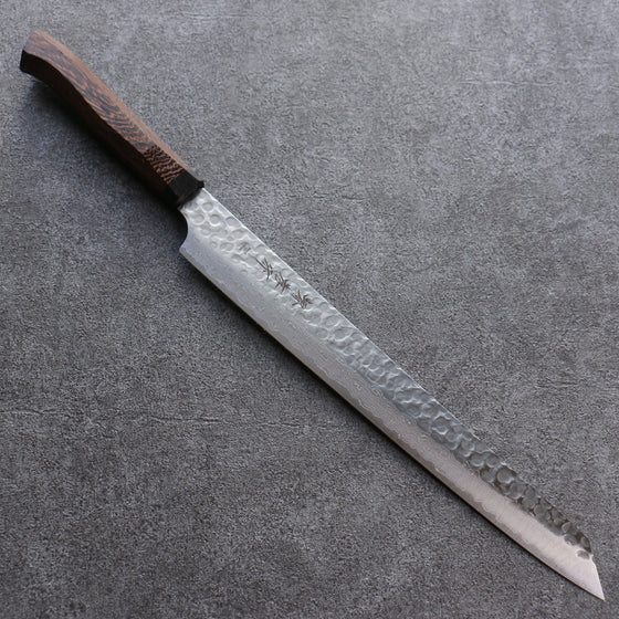 Sakai Takayuki Hien AUS10 45 Layer Damascus Kiritsuke Sujihiki 300mm Wenge Handle - Seisuke Knife