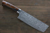 Takeshi Saji SG2 Black Damascus Nakiri 165mm Ironwood Handle - Seisuke Knife - Slide 1