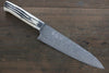 Takeshi Saji SG2 Black Damascus Gyuto 180mm Cow Bone Handle - Seisuke Knife - Slide 1