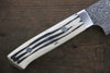 Takeshi Saji SG2 Black Damascus Gyuto 180mm Cow Bone Handle - Seisuke Knife - Slide 5