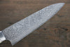 Takeshi Saji SG2 Black Damascus Gyuto 180mm Cow Bone Handle - Seisuke Knife - Slide 4