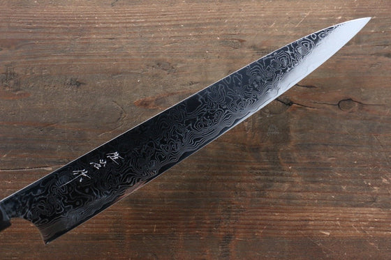 Takeshi Saji SG2 Mirrored Finish Damascus Sujihiki 270mm Chinese Quince Handle - Seisuke Knife