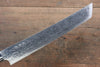 Takeshi Saji SG2 Diamond Finish Damascus Kengata Yanagiba 270mm Cloud Turquoise Handle - Seisuke Knife - Slide 4