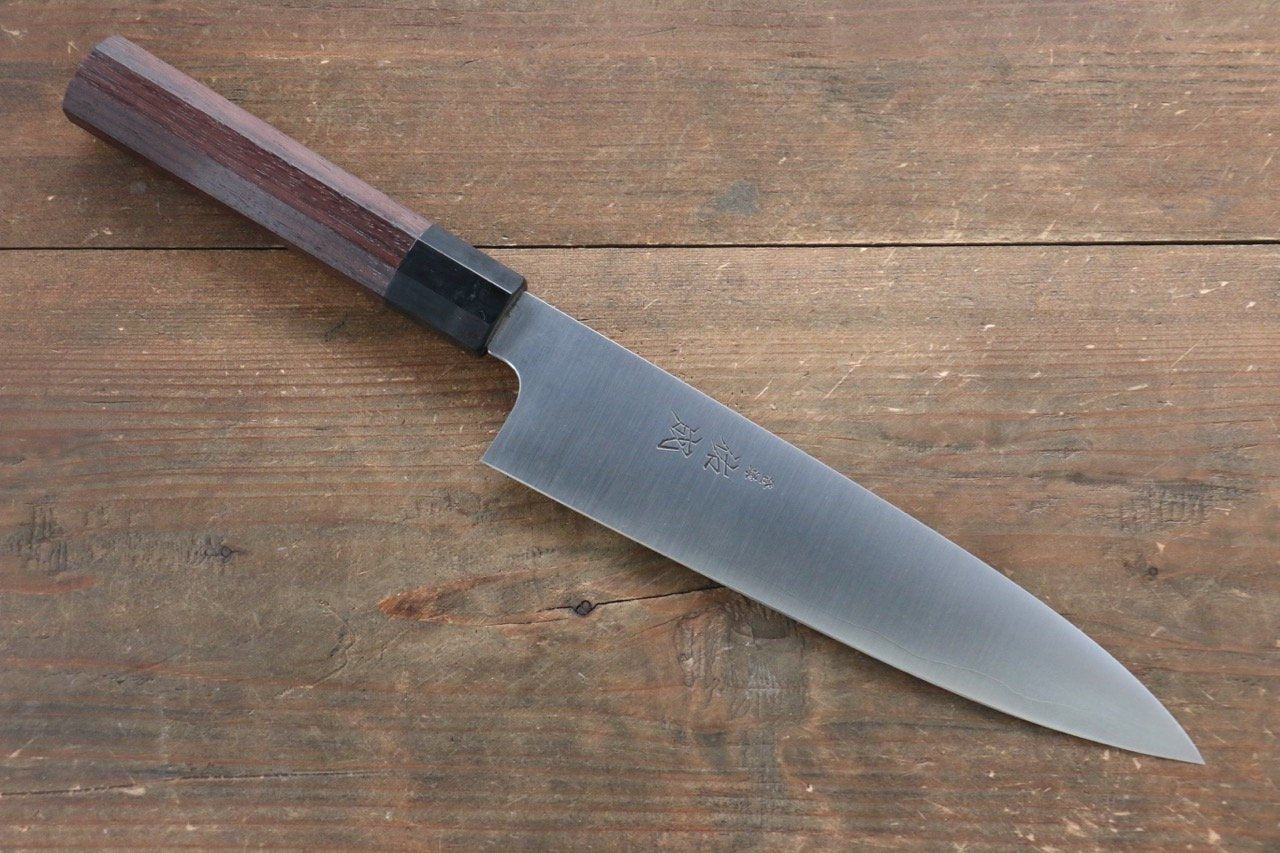 Sukenari Blue Super Gyuto 210mm with Shitan Handle - Seisuke Knife